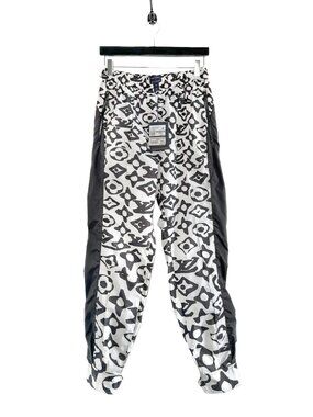 Louis Vuitton x URS FISCHER 2021 Black White Printed Cuffed Jogging Pants